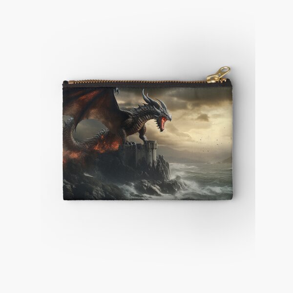Item preview, Dark Fantasy Landscape - Fire Dragon Roaring  designed and sold by Fantasy Masterpiece.