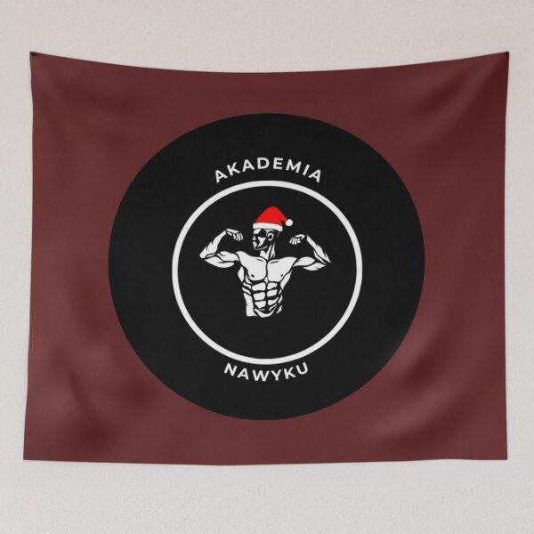 Item preview, (Akademia Nawyku) Logo Muscular Man with Santa hat designed and sold by AkademiaNawyku.