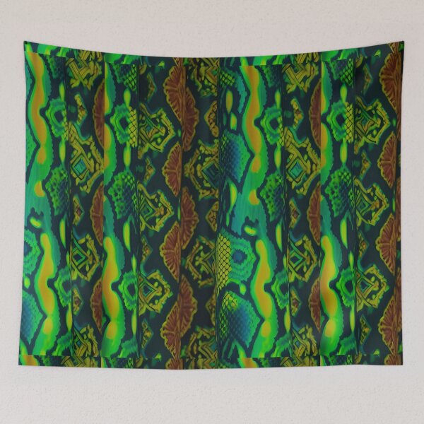 Item preview, Bad@ss green python pattern designed and sold by ChaoticLizard.