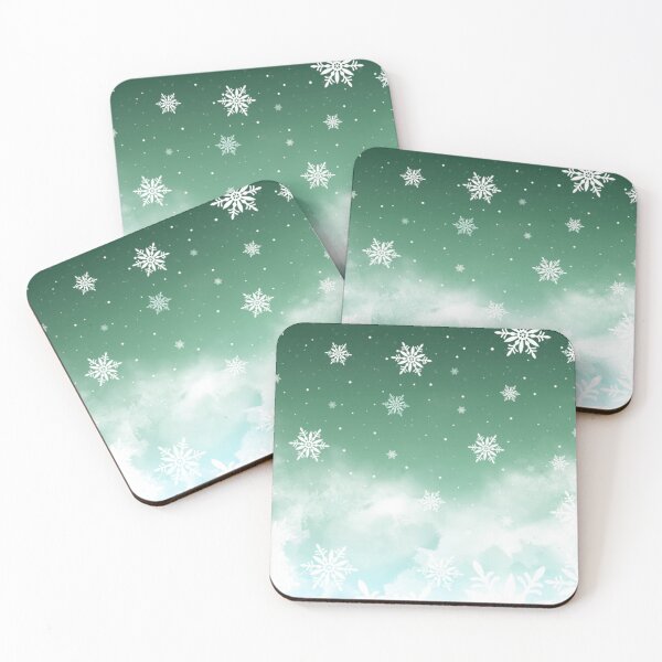 Item preview, Snowflakes Mint designed and sold by HaruShadows.