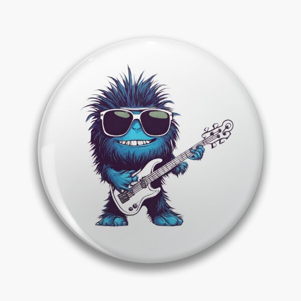 Item preview, FURRY MONSTER 2 – cool furry monster – guitarist furry monster – guitarist monster designed and sold by Musicians-world.