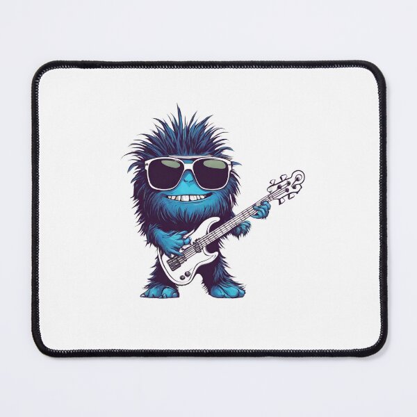 Item preview, FURRY MONSTER 2 – cool furry monster – guitarist furry monster – guitarist monster designed and sold by Musicians-world.