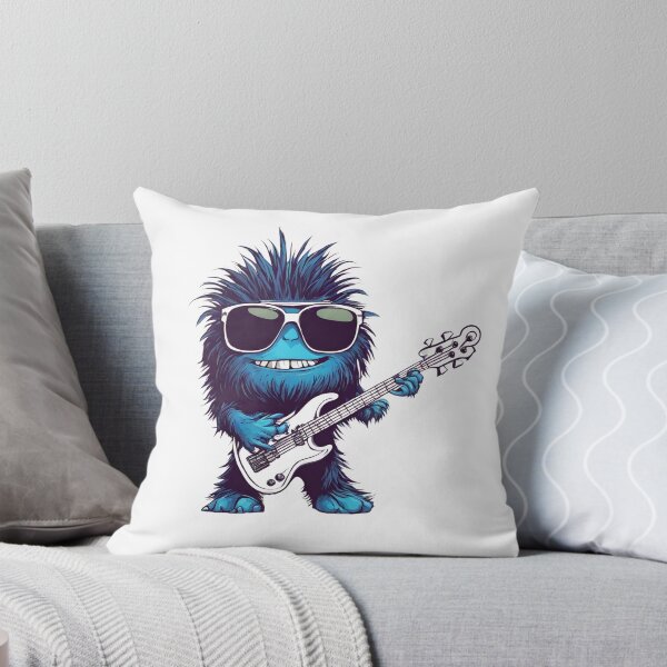 Item preview, FURRY MONSTER 2 – cool furry monster – guitarist furry monster – guitarist monster designed and sold by Musicians-world.