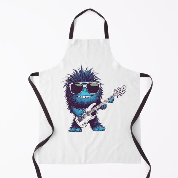 Item preview, FURRY MONSTER 2 – cool furry monster – guitarist furry monster – guitarist monster designed and sold by Musicians-world.