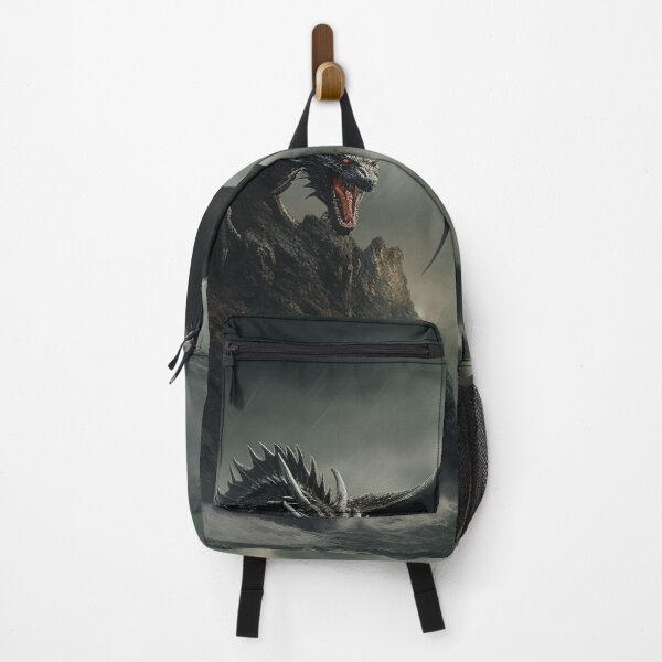 Item preview, Dark Fantasy Landscape - Legendary Black Dragon designed and sold by Fantasy Masterpiece.
