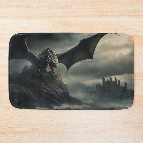 Item preview, Dark Fantasy Landscape - Legendary Black Dragon designed and sold by Fantasy Masterpiece.
