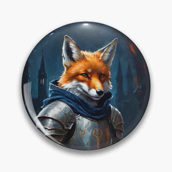 Item preview, Fox knight in the dark forest. Animal knights - paintings series. designed and sold by twisted-dot.
