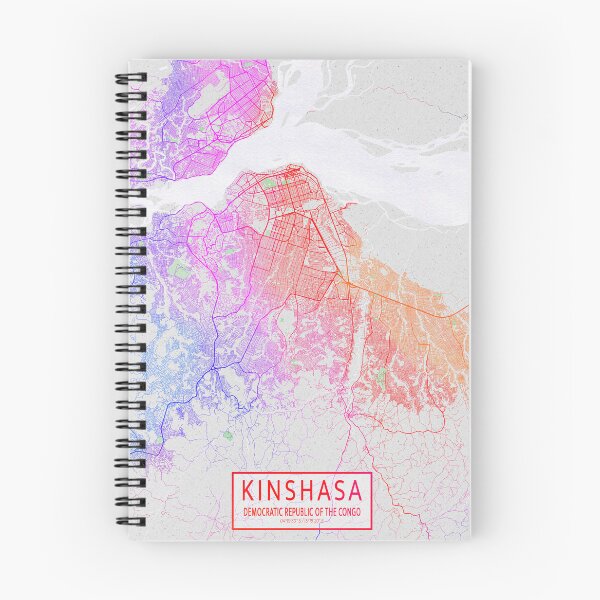 Item preview, Kinshasa City Map of DR Congo - Colorful designed and sold by deMAP.