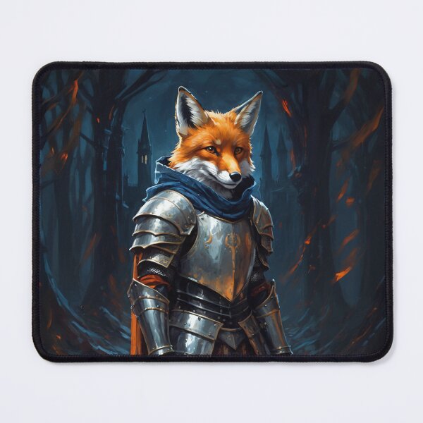 Item preview, Fox knight in the dark forest. Animal knights - paintings series. designed and sold by twisted-dot.