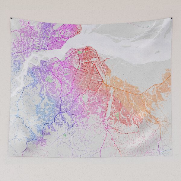 Item preview, Kinshasa City Map of DR Congo - Colorful designed and sold by deMAP.