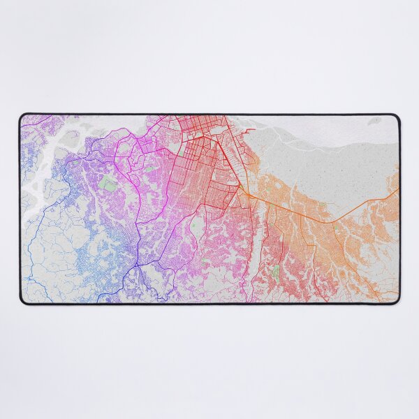 Item preview, Kinshasa City Map of DR Congo - Colorful designed and sold by deMAP.