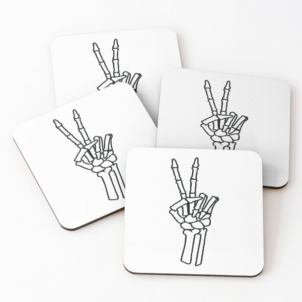 Item preview, Peace Out Skeleton Hand designed and sold by ScienceCorner.