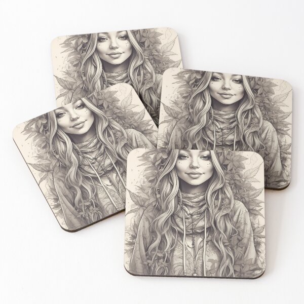 Item preview, A quick tea pencil drawing on tea paper and then edited in photoshop.  designed and sold by wojysmokes.