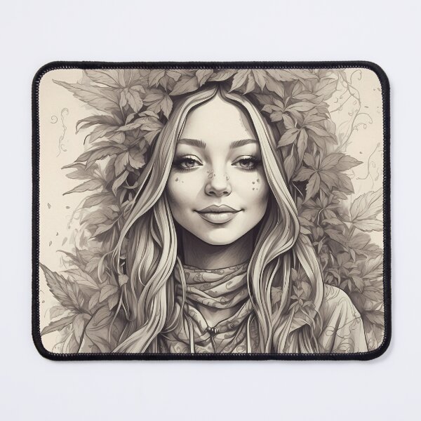 Item preview, A quick tea pencil drawing on tea paper and then edited in photoshop. designed and sold by wojysmokes.