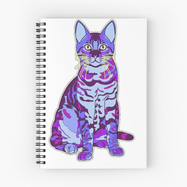 Item preview, Colorful Cat - Purplish designed and sold by bigolclown.