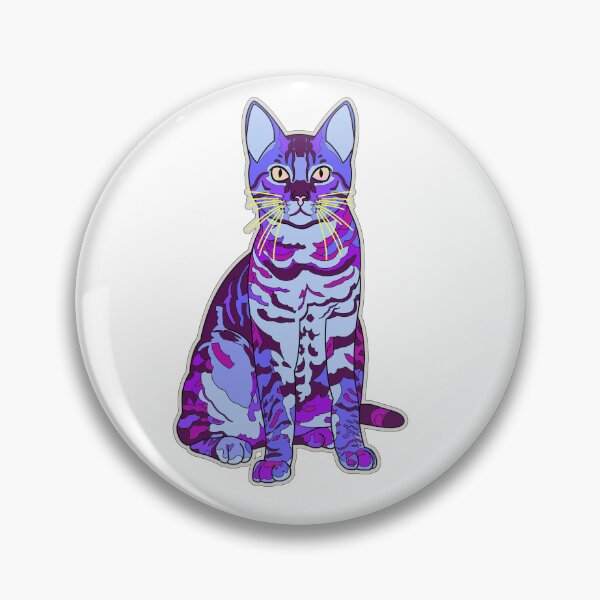 Item preview, Colorful Cat - Purplish designed and sold by bigolclown.