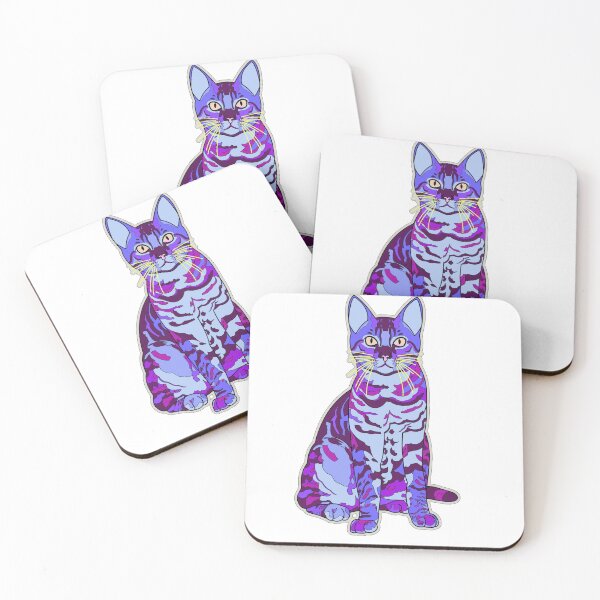 Item preview, Colorful Cat - Purplish designed and sold by bigolclown.