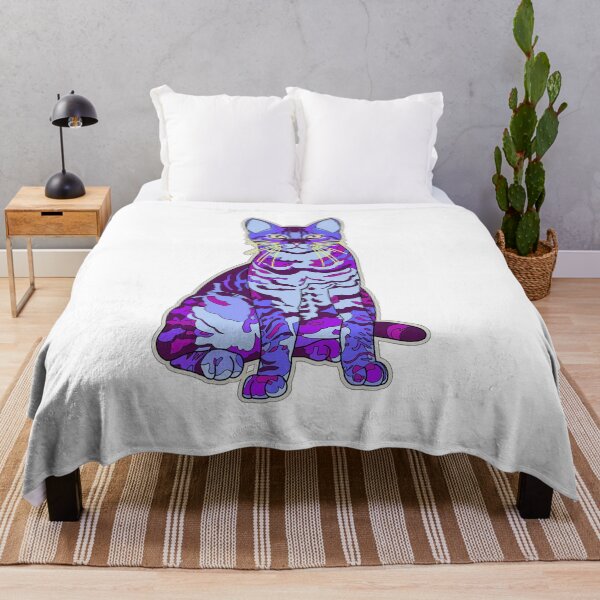 Item preview, Colorful Cat - Purplish designed and sold by bigolclown.