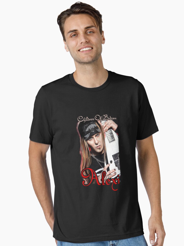 Thumbnail 1 of 7, Essential T-Shirt, Bodom Beach Terror Rip Alexi Laiho Children Of Bodom designed and sold by lettersorenyu.