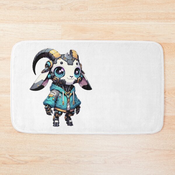 Item preview, Cute Cyberpunk Robot Goat! designed and sold by kukamatsu.