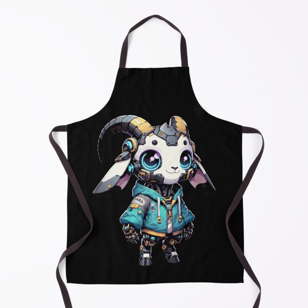 Item preview, Cute Cyberpunk Robot Goat! designed and sold by kukamatsu.