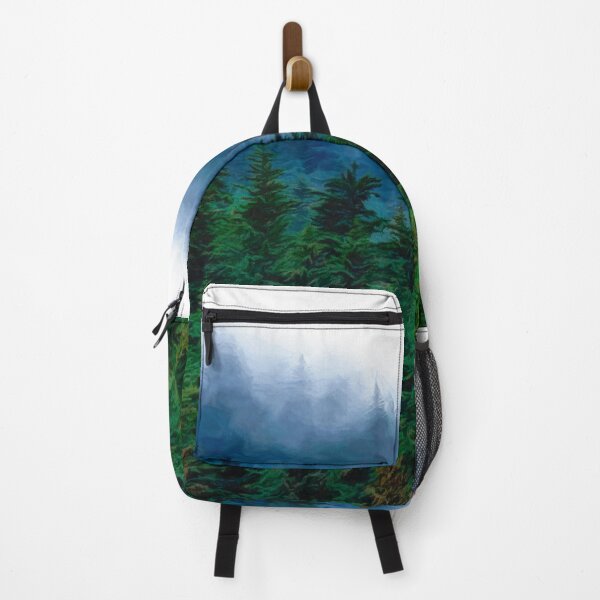 Item preview, Misty Alaskan Forest - Vincent van Style Painting designed and sold by AlsknMommaBear2.
