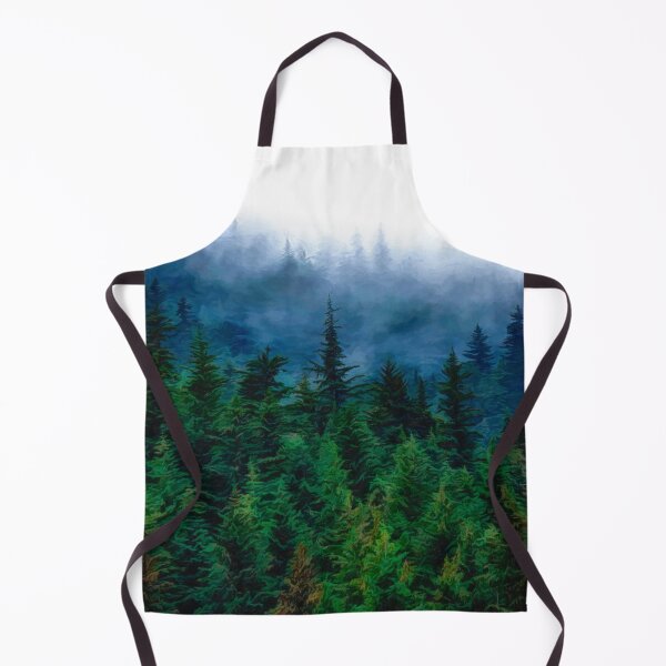 Item preview, Misty Alaskan Forest - Vincent van Style Painting designed and sold by AlsknMommaBear2.