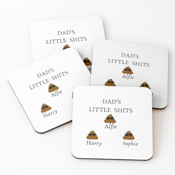 Item preview, father's day personalised,DAD'S LITTLE  SHITS,Personalised Birthday designed and sold by Isanoe.