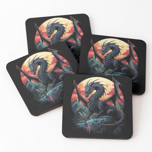 Item preview, Fantasy Fiction - Black Dragon Art designed and sold by Fantasy Masterpiece.