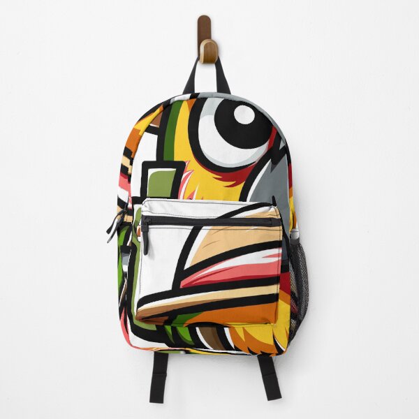Item preview, Parrot with angry traveler hat designed and sold by NookNova.