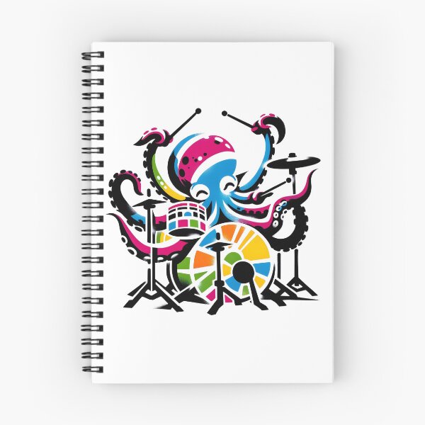 Item preview, Octopus Playing Drums designed and sold by Truck Stop One.