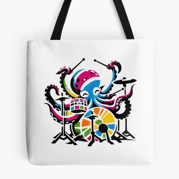 Item preview, Octopus Playing Drums designed and sold by Truck Stop One.
