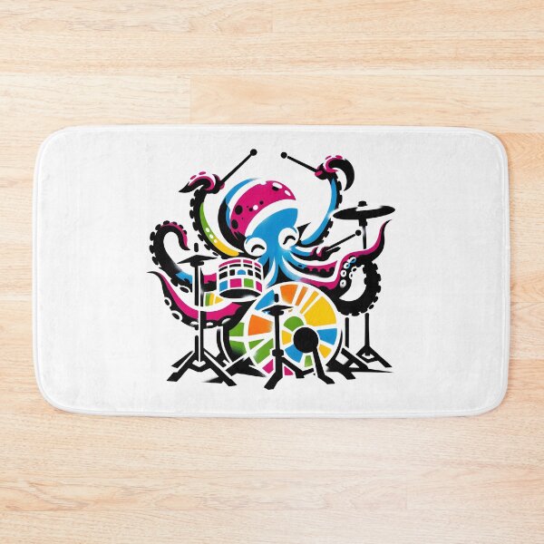 Item preview, Octopus Playing Drums designed and sold by Truck Stop One.