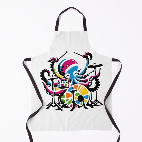 Item preview, Octopus Playing Drums designed and sold by Truck Stop One.