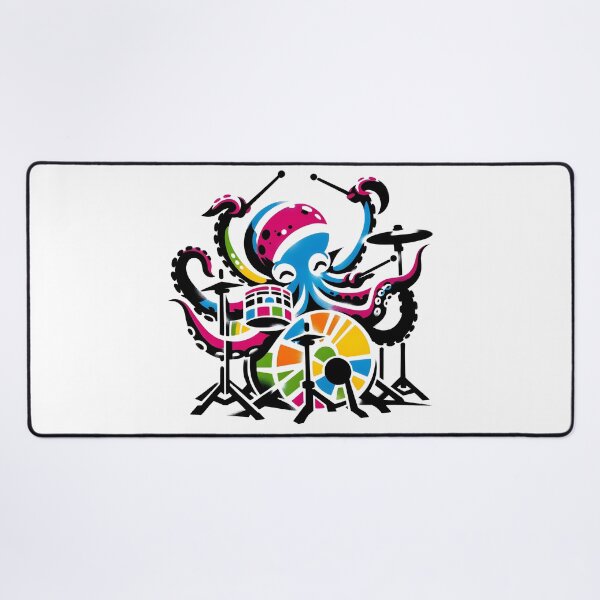 Item preview, Octopus Playing Drums designed and sold by Truck Stop One.