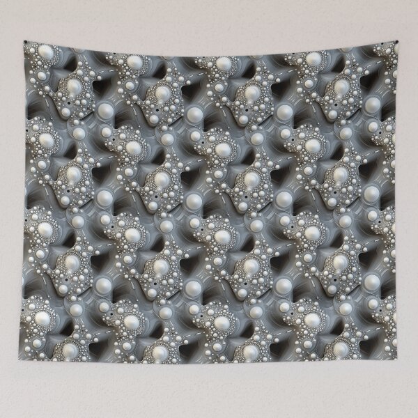 Item preview, Perls on grey organic Bridges designed and sold by JoanNinjaHen.