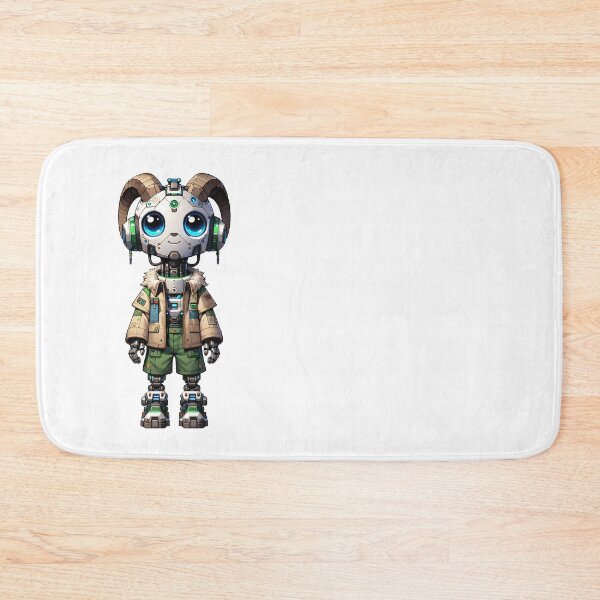 Item preview, Cute Cyberpunk Robot Goat! designed and sold by kukamatsu.