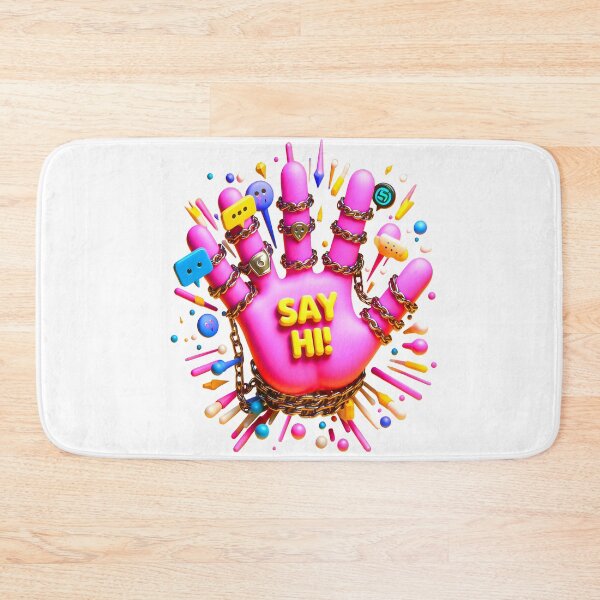 Item preview, Hand with SAY HI Plaque designed and sold by Glariix.