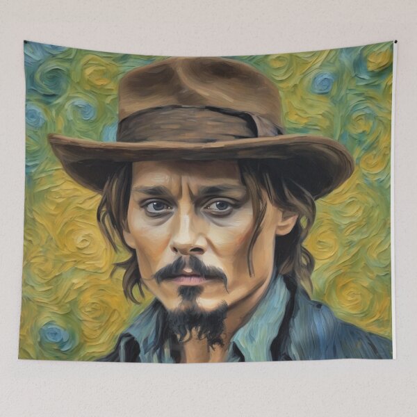 Item preview, The charismatic chameleon-Johnny Depp in action designed and sold by Artisticanvas.