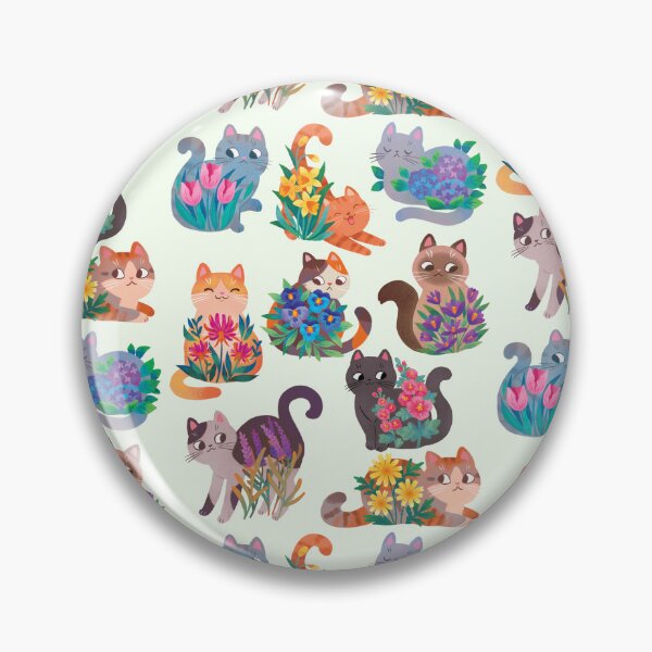 Item preview, Cats In Flowers  designed and sold by michelledraws.