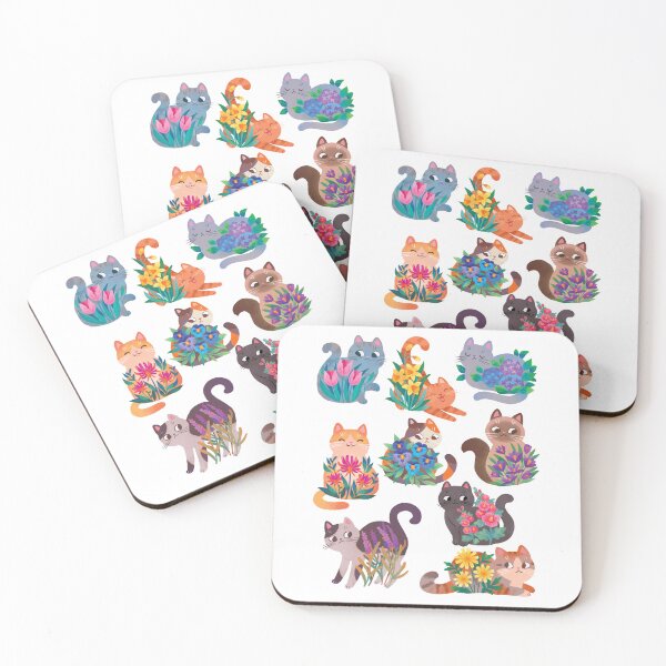 Item preview, Cats In Flowers  designed and sold by michelledraws.