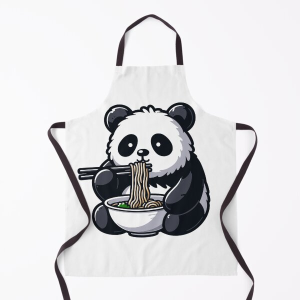 Item preview, Panda's Noodle Feast - Kawaii Animal Foodie Illustration designed and sold by RyanBelandres.
