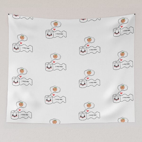 Item preview, I love her | In English | Toilet paper in love with your peach designed and sold by brynatshop.