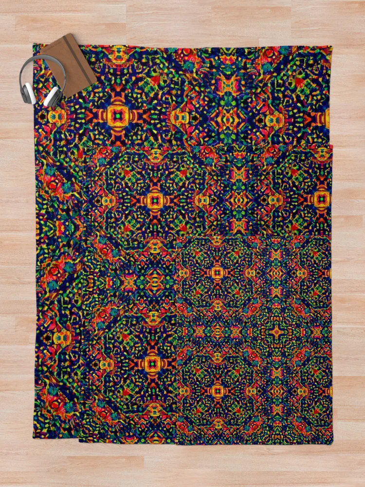 Thumbnail 5 of 6, Throw Blanket, Colorful Pattern designed and sold by Pattern-life-.