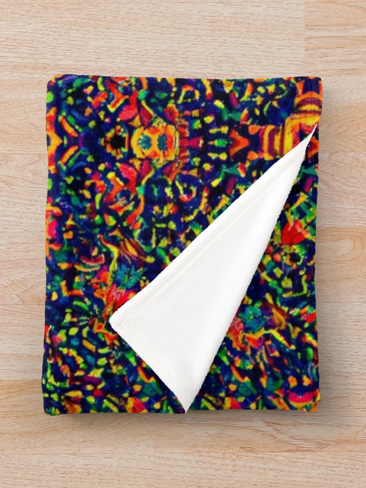 Thumbnail 3 of 6, Throw Blanket, Colorful Pattern designed and sold by Pattern-life-.