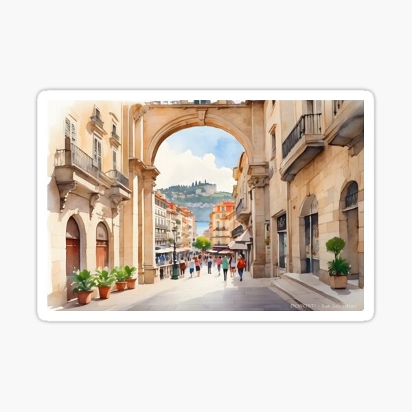 Vista previa del artículo con la obra «DONOSTI - San Sebastián en España: "Perspectivas de Donostia: encanto del viejo mundo, encanto del nuevo mundo"», diseñado y vendido por sirtonine.