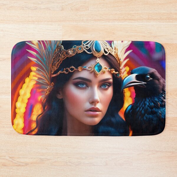 Item preview, Goddess Morrigan with Raven. designed and sold by SoniaSarkali.
