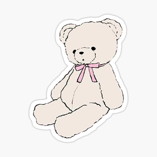 Item preview, pink bow teddy bear designed and sold by leeliae.