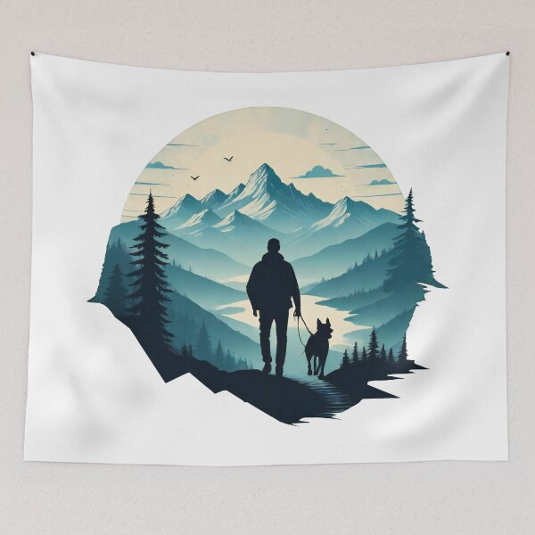 Item preview, Blue mountain range: silhouettes in a natural spectacle designed and sold by MarketMovers.