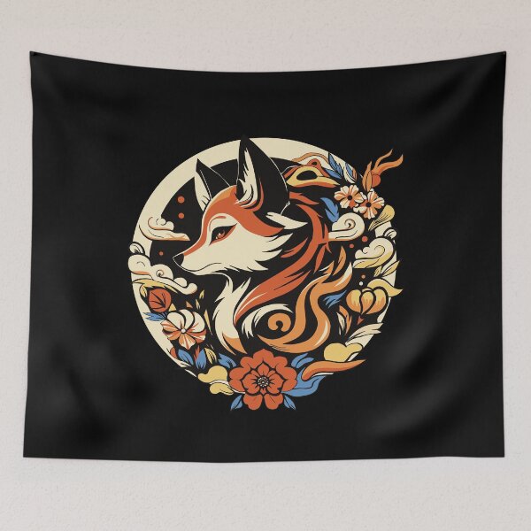 Item preview, Kitsune Japanese Fox Demon designed and sold by shadowisper.